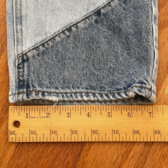 Pacsun Woman’s Size 24 90’s Boyfriend Jeans 100% cotton Patchwork fading - Picture 11 of 13